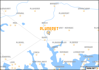 map of Pluneret