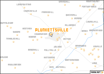 map of Plunkettsville