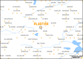 map of Pluotinė