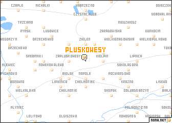 map of Pluskowęsy