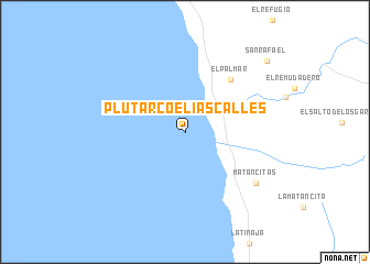 map of Plutarco Elías Calles