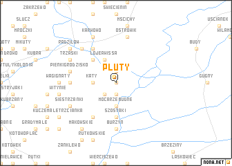 map of Pluty