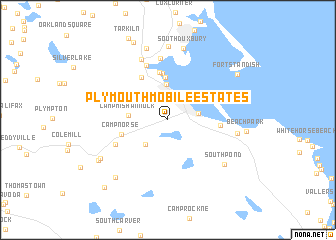 map of Plymouth Mobile Estates