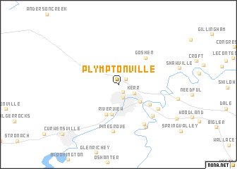 map of Plymptonville