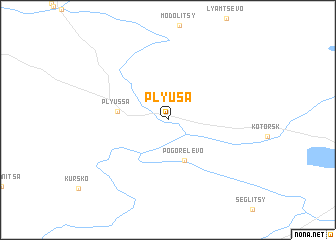 map of Plyusa