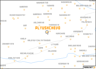 map of Plyushchëvo