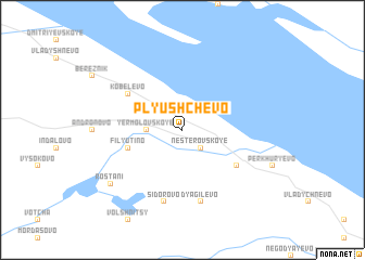 map of Plyushchëvo