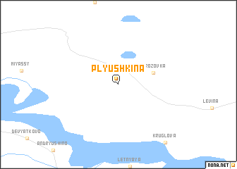 map of Plyushkina