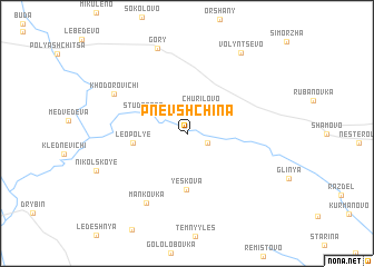 map of Pnevshchina