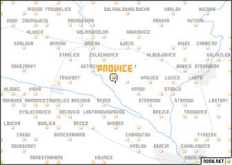 map of Pňovice