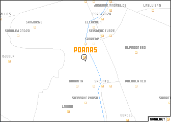 map of Poanas