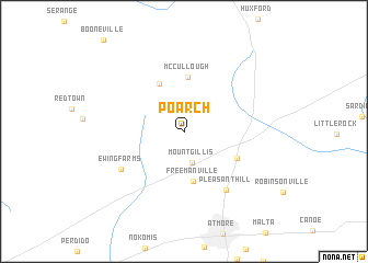 map of Poarch