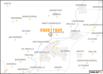 map of Poast Town