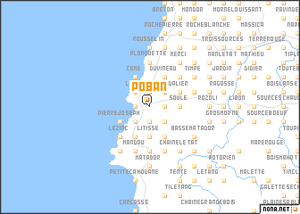 map of Poban