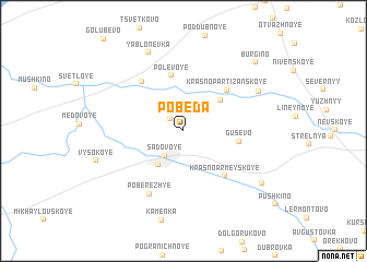 map of Pobeda