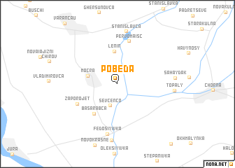 map of Pobeda