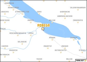 map of Pobeda