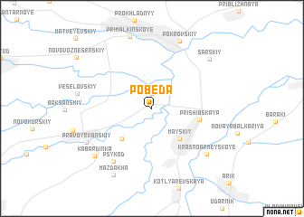 map of Pobeda