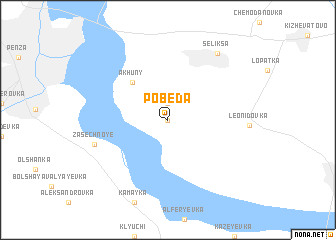 map of Pobeda