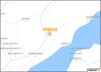 map of Pobeda