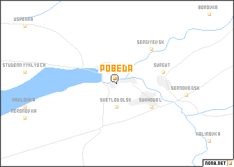 map of Pobeda