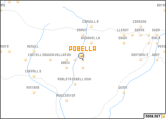 map of Pobellá