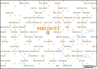 map of Poběžovice