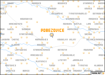 map of Poběžovice