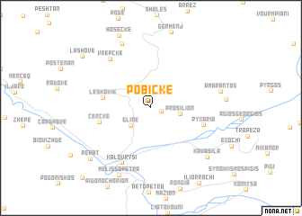 map of Pobickë