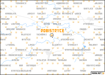 map of Pobistrýce