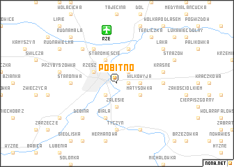 map of Pobitno