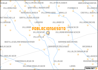 map of Población de Soto