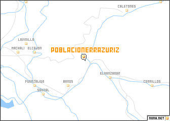 map of Población Errázuriz