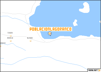 map of Población Lago Ranco