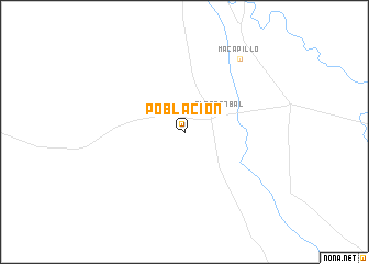 map of Población