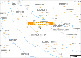 map of Poblado Cuatro