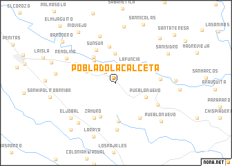 map of Poblado La Calceta