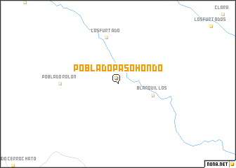 map of Poblado Paso Hondo