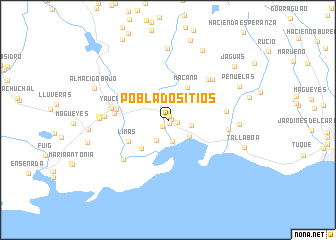 map of Poblado Sitios