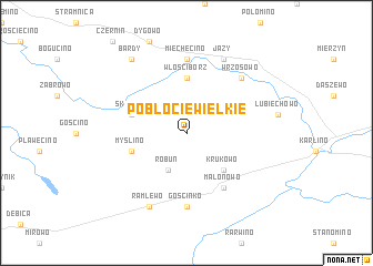 map of Pobłocie Wielkie