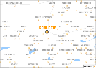 map of Pobłocie