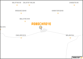 map of Pobochnoye