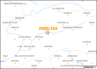 map of Poboleda