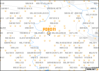 map of Poboří