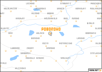 map of Poborowo