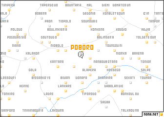 map of Poboro