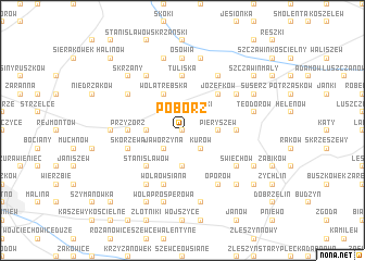 map of Pobórz