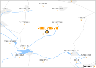 map of Poboynaya