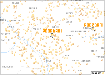 map of Pobrđani