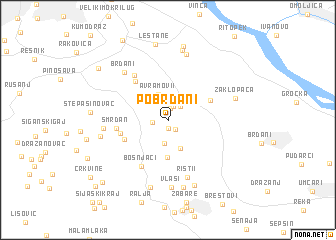 map of Pobrđani